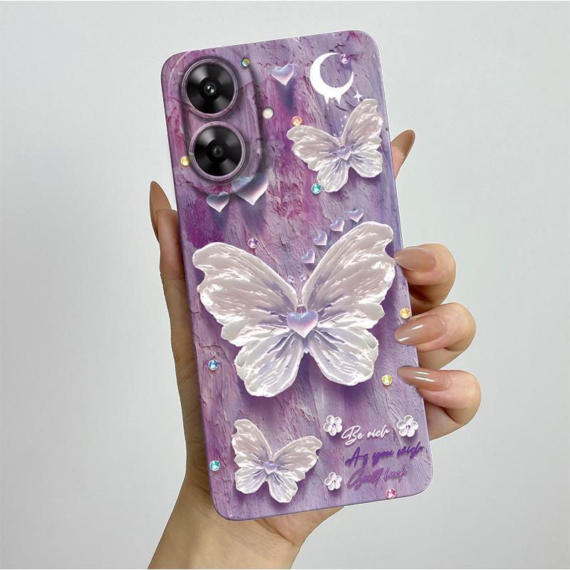 For Realme Note 60 Case Pretty Flower Camera Protector Phone Cover For Realme Note 60 60x Soft Shockproof Case Funda Note60 Etui