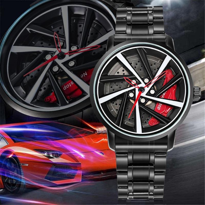 Top Brand New Trendy Men's Watch Hollow Wheel Swivel Men's Watch Fashion Men's Watch Quartz Watch