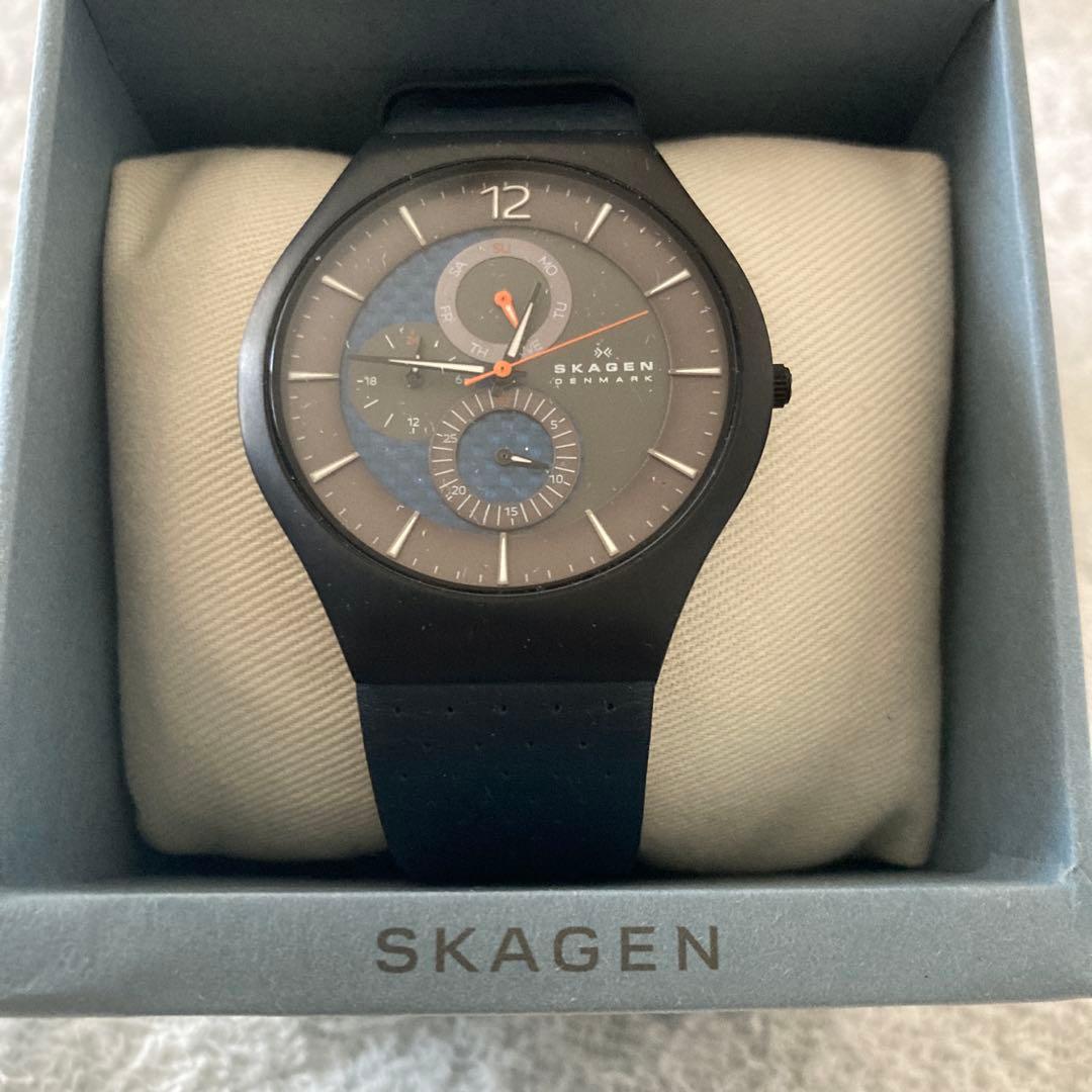 Used SKAGEN Analog Clock SKW6149 Battery Out