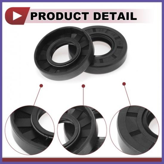 Rotary Shaft Seal Oil Seal Nitrile 70 Durometer Rubber 25X52X10Mm 5 Pcs