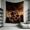 DOOM The Dark Ages Wall Tapestry Aesthetic Wall Hanging Printed Fabric Blanket Decorative Tapestries for Bedroom Living Room Home Decor