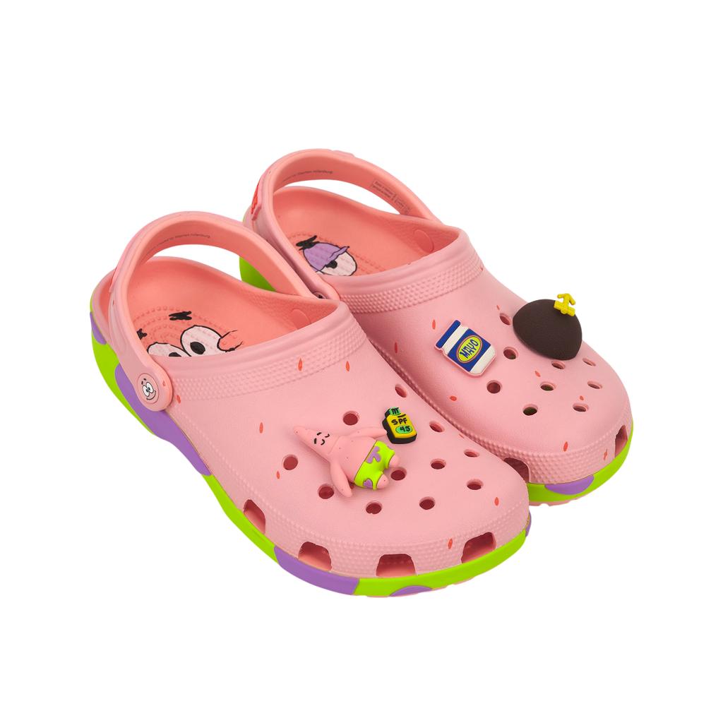 Bob Esponja x Crocs Classic Clog Patrick Star Zapatillas Unisex Rosa Verde 209479-737