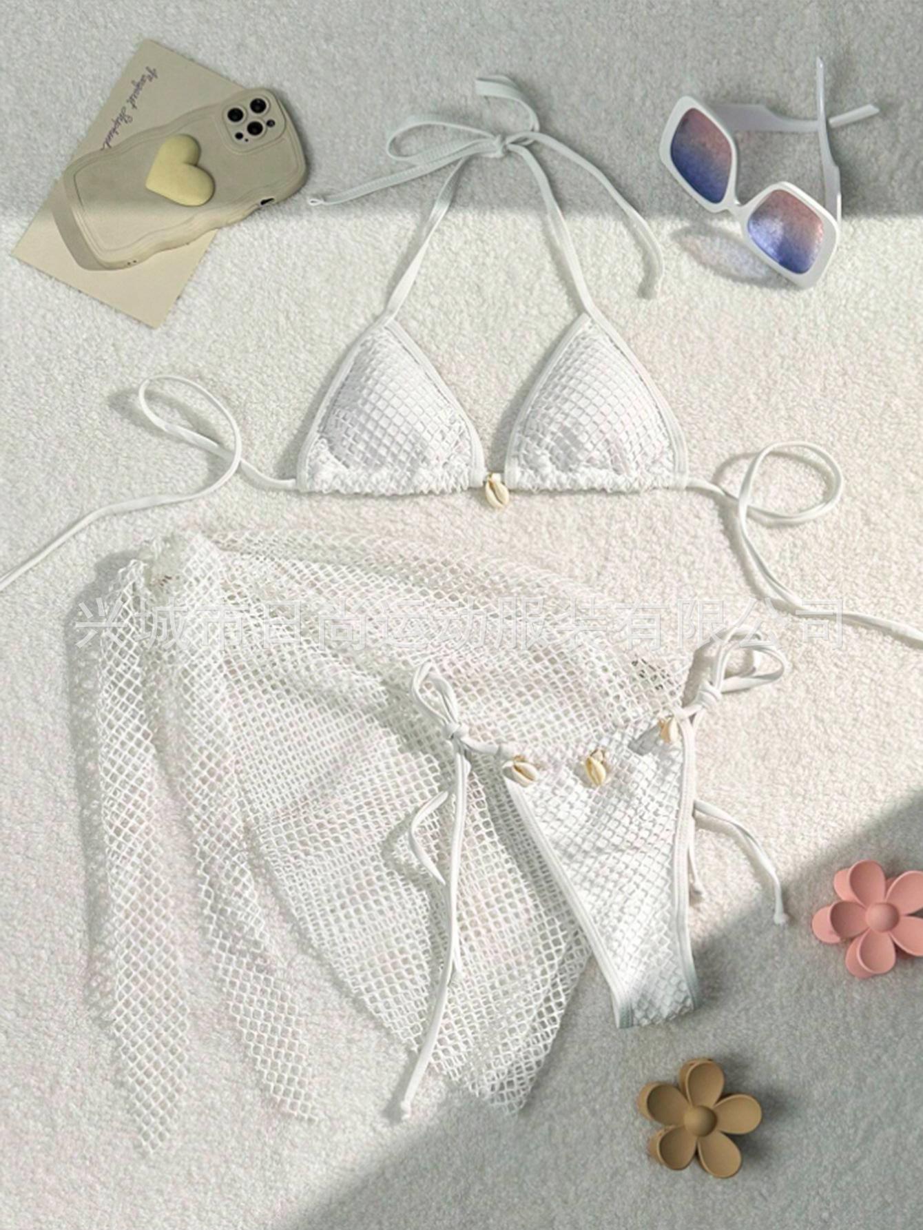 

Женское сексуальное бикини-бандаж из трех частей - Купальник в европейском/американском стиле XL