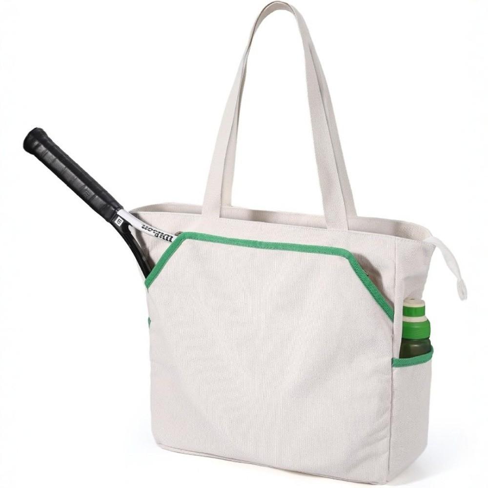 Tennisschlägertasche mit großer Kapazität Canvas Badmintonschläger Handtasche Langlebige Tennis Tragetasche