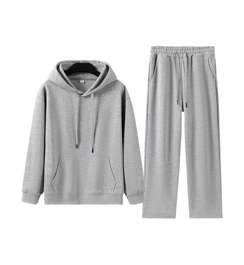 Women's Trendy Loose Drop Shoulder Hoodie & Wide Leg Sweatpants Set - Autumn/Winter Collection