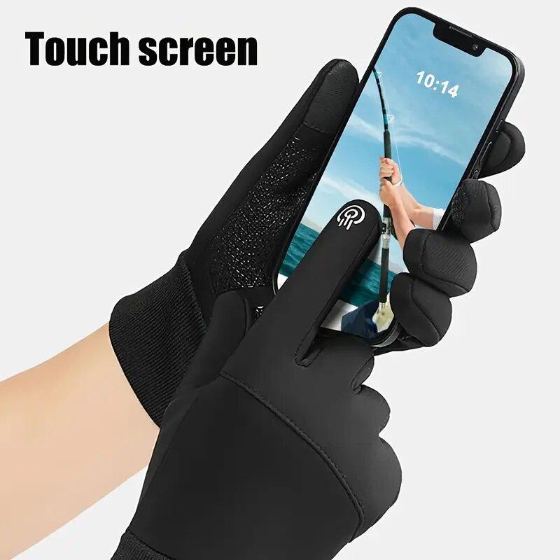 Touch Screen Gloves for Men And Women Windproof Waterproof Warm Autumn Winter Outdoor Fishing Running Cycling Skiing Cold Gloves