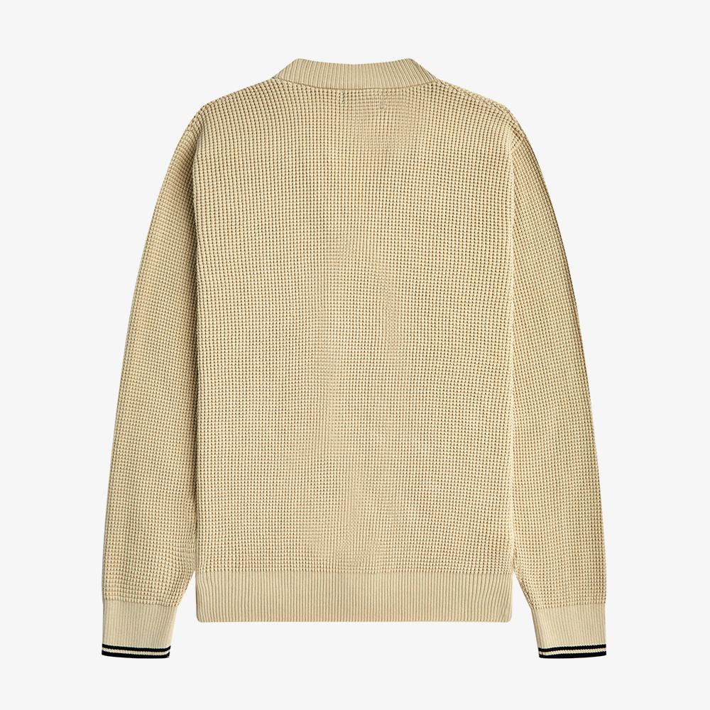 Fred Perry [Sharp] Waffle Stitch Cardigan (691) Afpm2336508-691