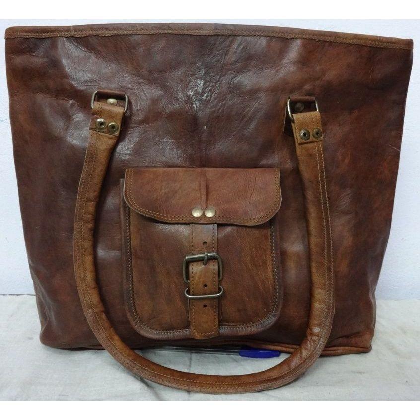 Женская большая кожаная сумка через плечо Сумка через плечо Сумка-тоут Кошелек 12 x 16 — фото 2