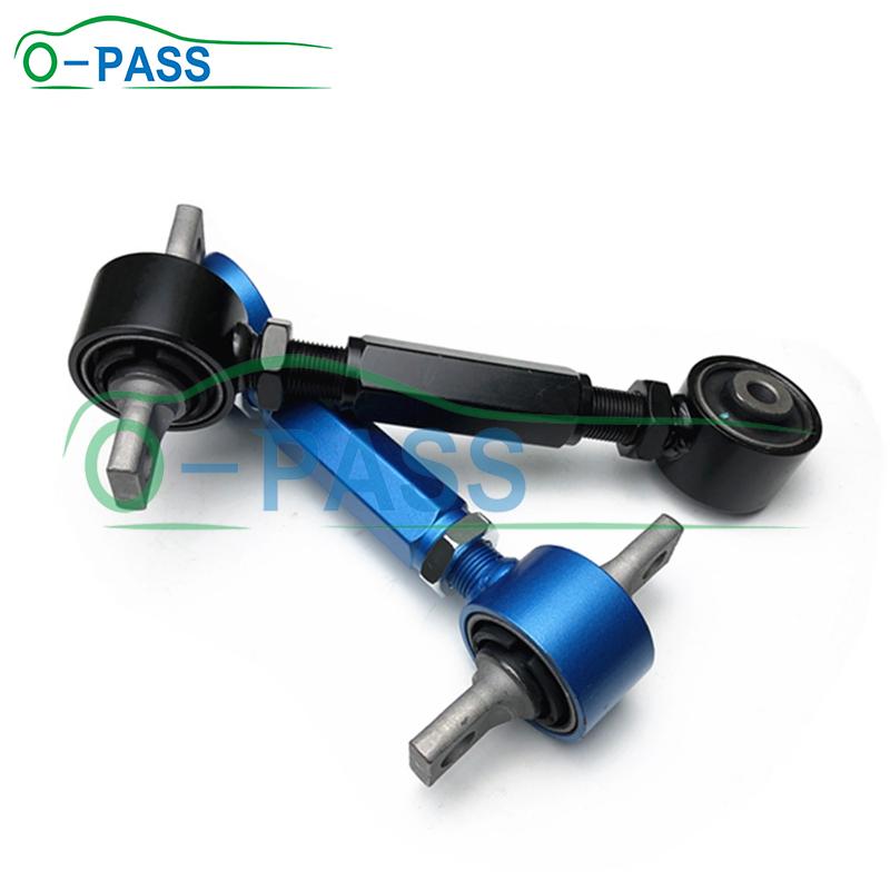 OPASS Rear Adjustable Control arm For Honda Civic IV V VI EG EF CRX Integra Type-R CR-V ACURA EL Tilt angle 52390-SR0-A00 L=R