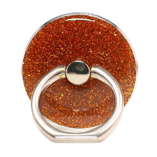 

Держатель для кольца для телефона, многоразовый, универсальный, вращающийся, сильный, против падения, адсорбционный, противоскользящий, поддержка телефона на 360 градусов, мини-мобильный телефон на палец оранжевый