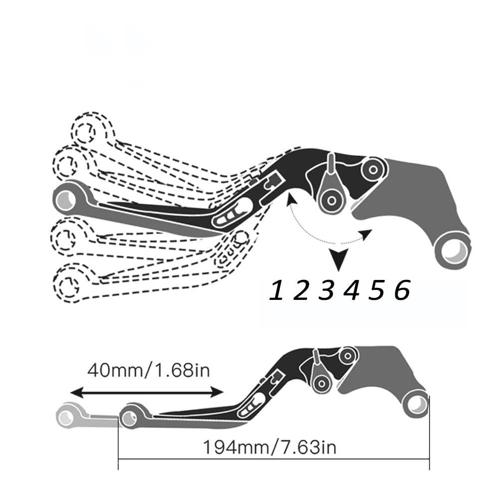 Brake Clutch Levers for Suzuki V-Strom 800 DE Vstrom 800DE Adventure 2023 2024 Motorcycle Accessories Brake Clutch Levers (Color: 4)