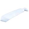 Solid Color White Neck Tie for Men Women Children Graffiti for Father's Day Decoration Necktie Adjustable Zipper Ties