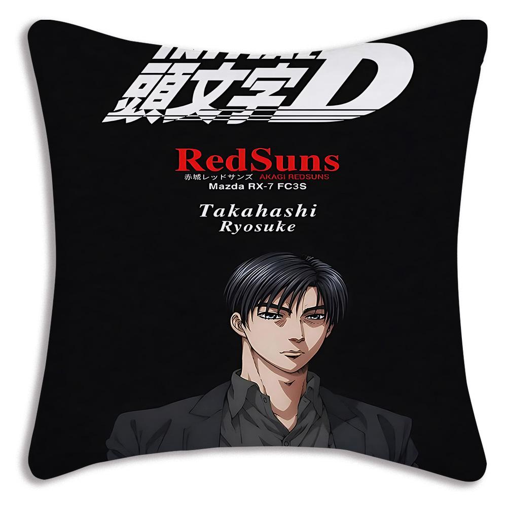 Аниме Гонки Initial D Наволочки Мультяшные Декоративные для Дивана Дома Двусторонние Короткий Плюш Милые Наволочки 30cmx30cm