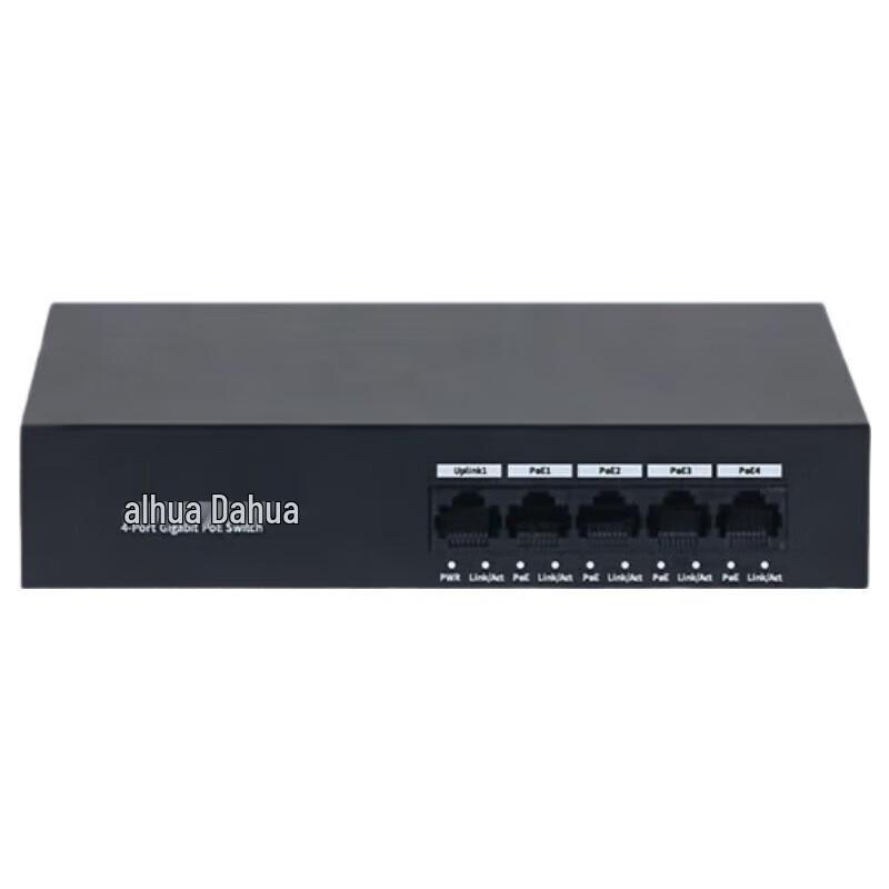 Dahua Full Gigabit 4-Port PoE Unmanaged Network Switch CN Plug (adapter Included)