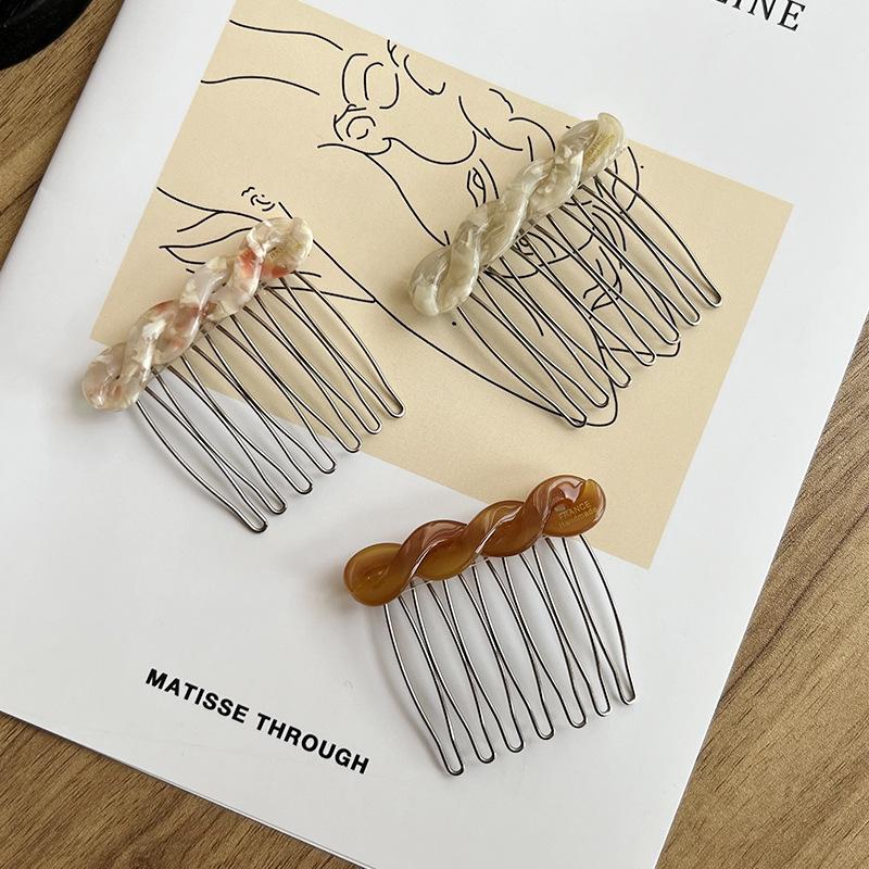 Twisted Hair Comb New Fashion HairClip Side Hair Elegant Hairpin Comb Headside Girl Hair Accessoires Pinzas Para El Cabello