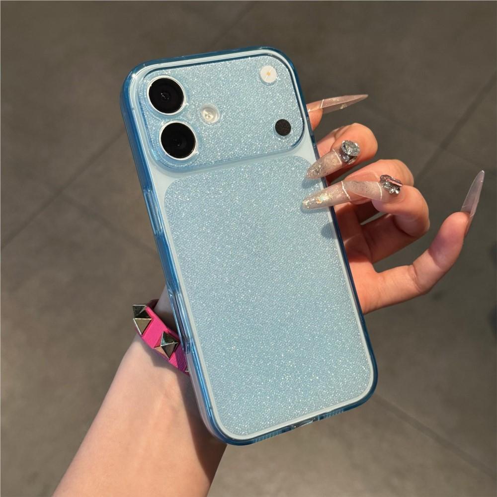 Bling Glitter Soft Silicone Rubber TPU Gel Phone Case for iPhone 17 16 15 14 Plus 13 Pro Max Shockproof Clear Thin Cover Capa