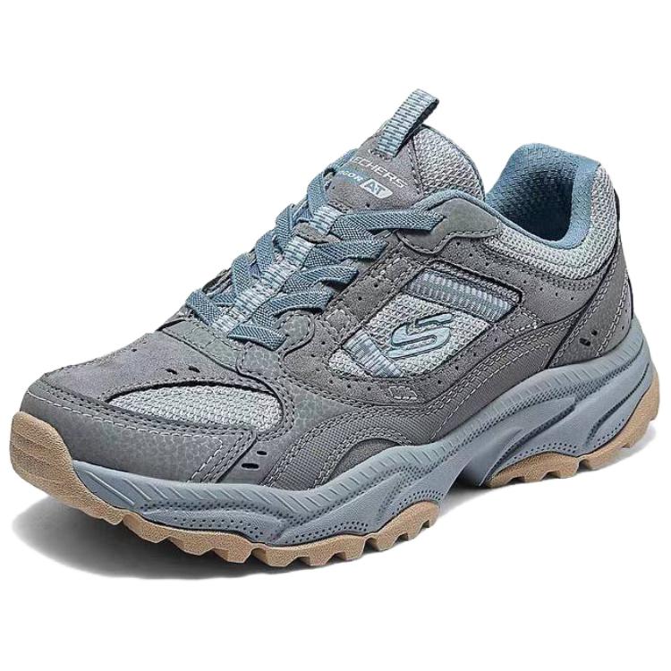 Skechers Outdoor Womens Soft Comfortable Low-Top Hiking Shoes Women Hiking Shoes Gray 180241-GYBL
