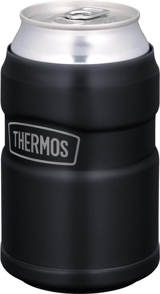 Thermos Outdoor Series Cool Can Holder for 350ml Matte MTBK Cans, 2-way Type, Black, ROD-0021