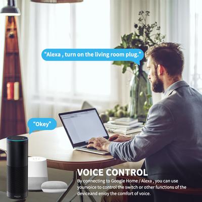 AUBESS 20A/16A Tuya WiFi EU Smart Plug Home Power Monitor Wireless Socket Remote Voice Control Alexa Google Home Yandex Alice