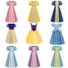 European and American Girls Princess Style Pure Cotton Long Dress Snow White Dress Belle Princess Cinderella Princess Dress