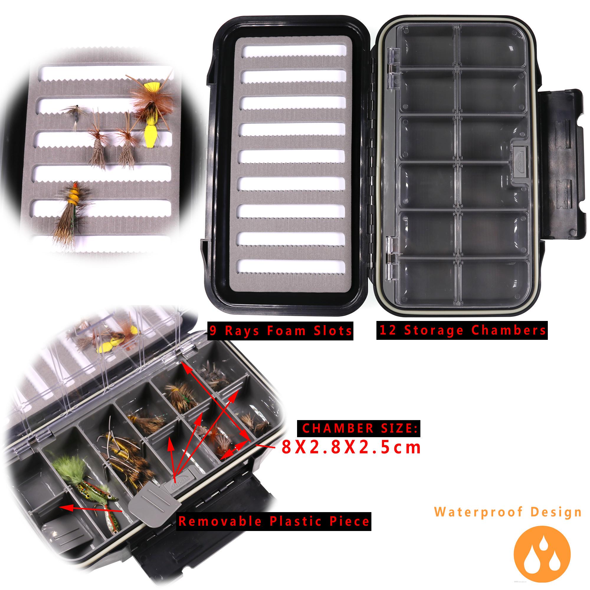 Boîte à Mouches Étanchéité Parfaite – Grande Capacité, Silicone & ABS, Pour Pêche à La Mouche