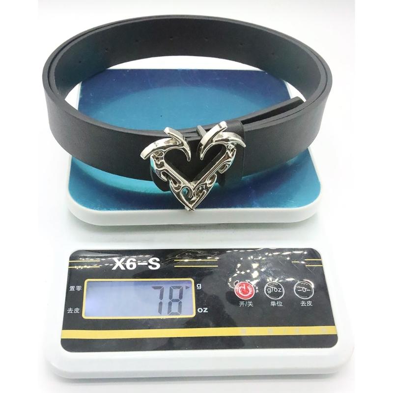 Lady Waist Belt Punk Chain for Cowboy Cowgirl Carved Heart Buckle Retro Buckle Waist Chain Casual Belt