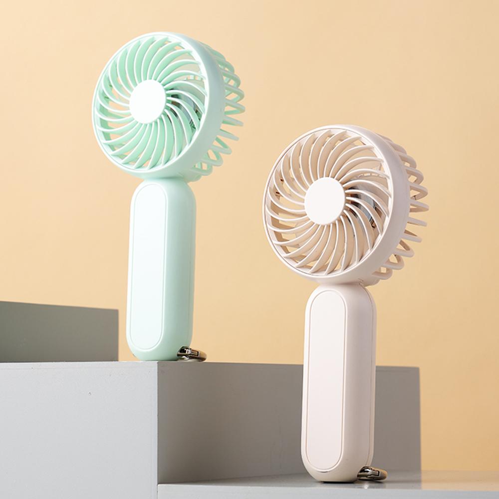 

Handheld Fan Mini Summer Cooler Desktop Hanging Cooling Fan White