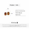 Exaggerated Brown Green White Resin Stud Earrings for Women Simple Geometric Irregular Metal Shell Earrings Exquisite Jewelry