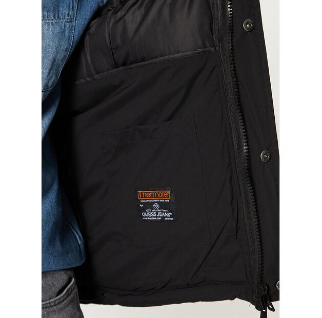 Winter Jacket Guess Jeans M4BL20 WGII2, Black, Standard Fit