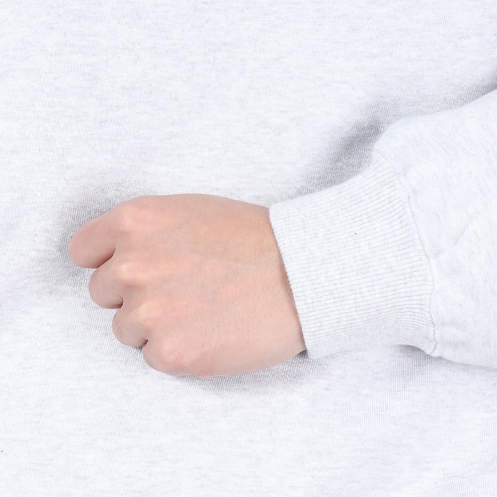 [Extra Large] Men's Standard Logo Crewneck Sweatshirt, Ash