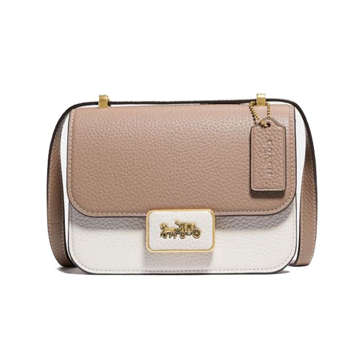 

Coach Alie 18 Color Block Leather Messenger Bag Women Bags White 4790-B4PWQ Basic Set (Bag+Dust Bag)