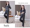 Chic Cashmere Cardigan & Slimming Sportswear Set for Women - 2025 Spring/Autumn Running Suit, Two-Piece.