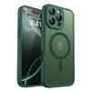 Luxury Frosted Shockproof Armor Phone Case For iPhone 17 16 15 14 13 12 11 Pro Max For Magsafe Matte Transparent Magnetic Cover