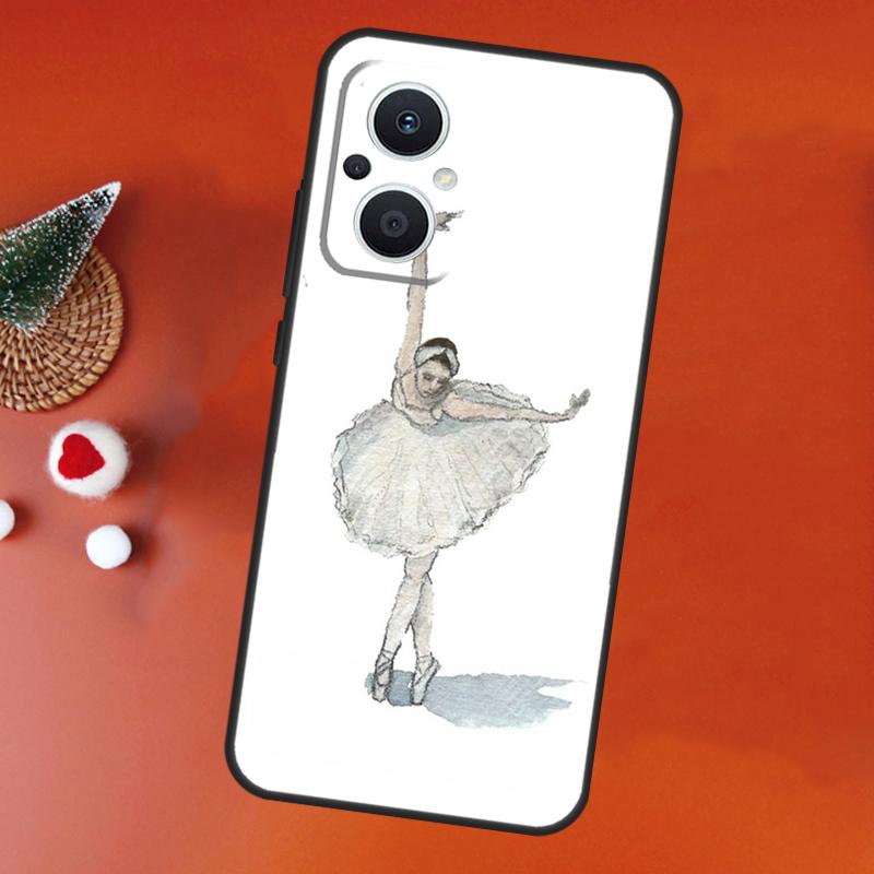 

Чехол для телефона OPPO Find X9 X5 X6 X8 Pro OPPO Reno 14F 13F 12F 11F 10 12 13 14 Pro 7 8 Lite с рисунком Танец Лебедя OPPO Reno12 Pro
