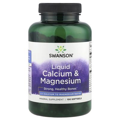 Flüssiges Kalzium & Magnesium, 100 Weichkapseln