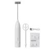 Electric Stirrer Milk Frother Handheld Stainless Steel Mixer Low Noise Rechargeable Electric Coffee Household Egg Whisk