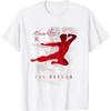 Bruce Lee The Dragon Flying Kick Silhouette Vintage T-Shirt