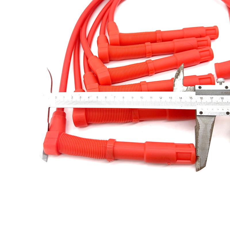 6PCS OEM 021998031 021998031A 021998031D Spark Plug Wire Cable Kit 430NC For VW Golf Jetta Passat VR6 1993-1999 2.8L-V6