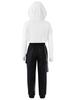 Kinder Mädchen Hip-Hop Street Dance Kleidung Outfits Weste Tops Cargo Jogginghose Net Cover Up Moderne Teenager Mädchen Streetwear