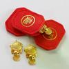 Fengshui Lucky Turtle Wallet Charm Money-biting Tortoise Ornaments Guarding Praying Longevity Protection & Financial Stability