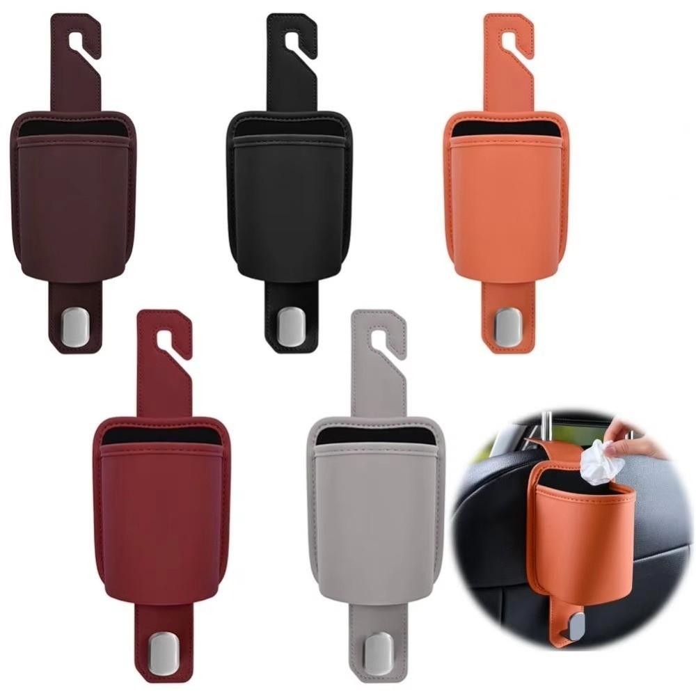 Universal Car Hanging Drink Holder Leather Auto Backseat Organizer  Car Interior Accessories