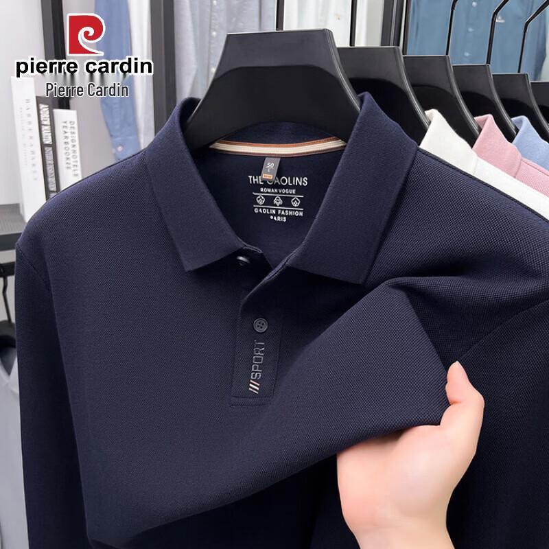 Pierre Cardin Men s Pure Cotton Long Sleeve Polo Shirt 4XL
