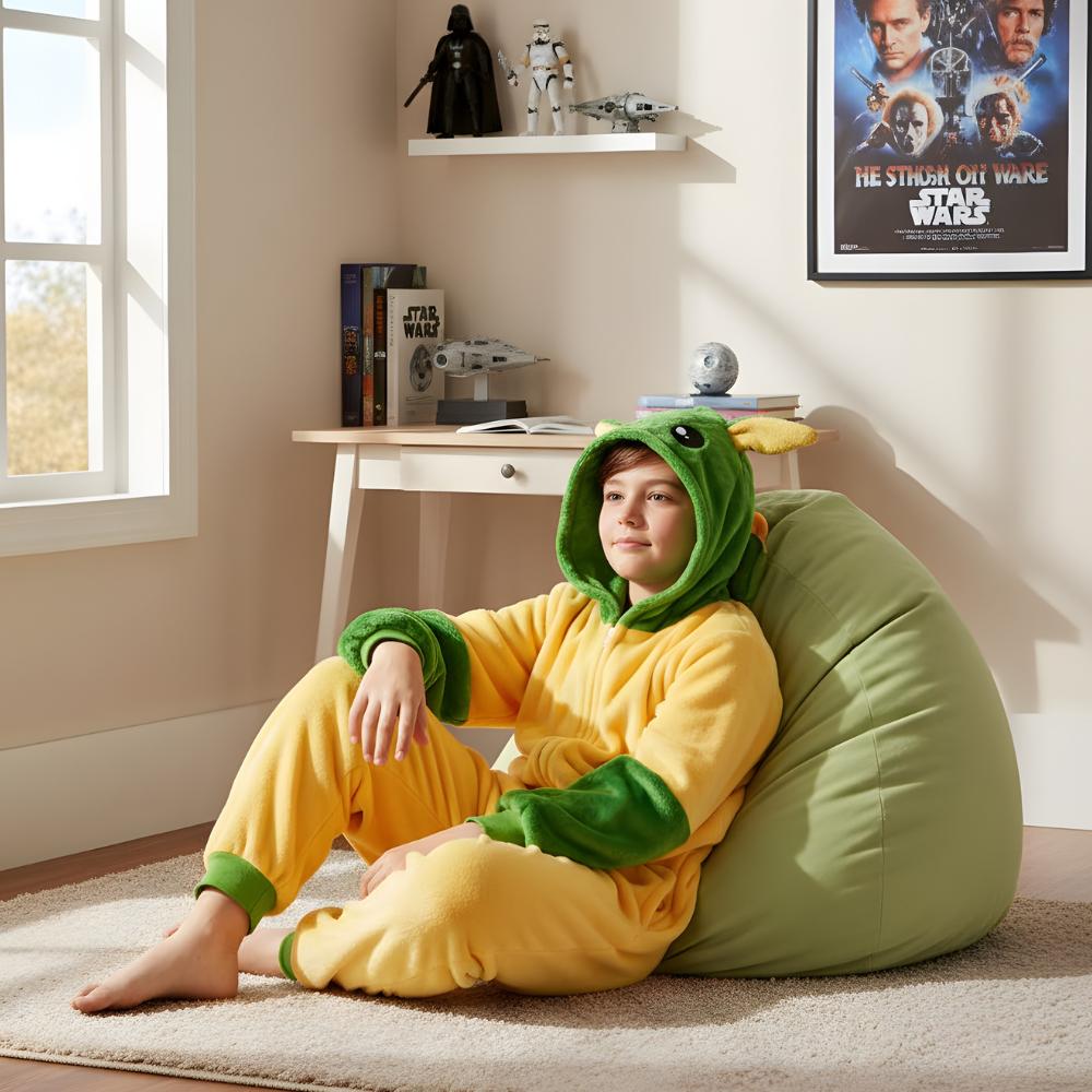 Pyjama Onesie Kigurumi Kostüm Baby Yoda Dzieci 105 - 115Cm