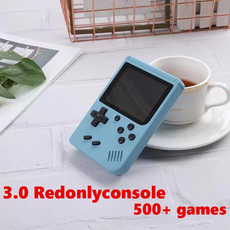 Retro Tragbare Mini Handheld Videospielkonsole 8-Bit 3,0 Zoll LCD Farbe Kinder-Spielplayer Eingebaute 500 Spiele Für Kind Weihnachtsgeschenk