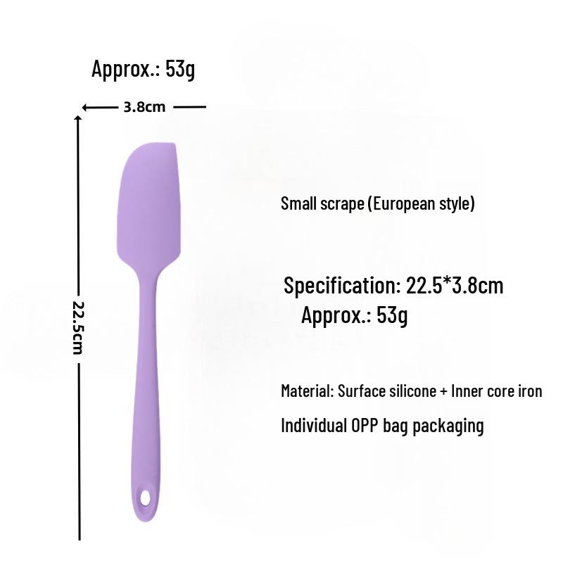 Silicone Spatula Set: Heat-Resistant, One-Piece Scrapers for Mixing & Baking (Small & Large Sizes)