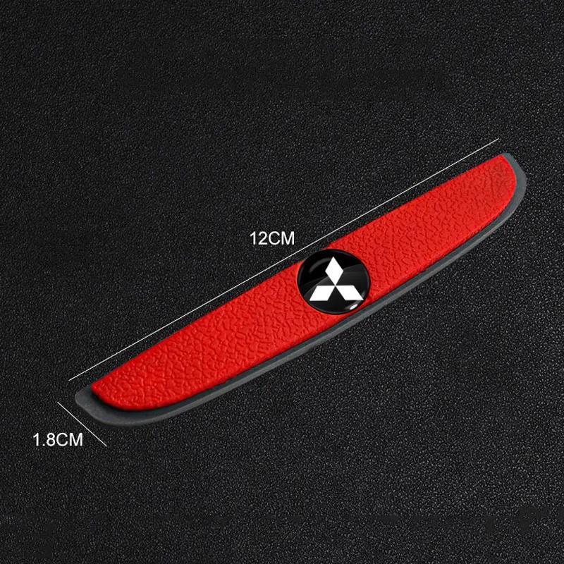 4Pcs Car Door Anti-Collision Strip Rearview Mirror Protection 3D Emblem For MitsubishiS Lancer ASX Mirage Pajero Sport Xpander