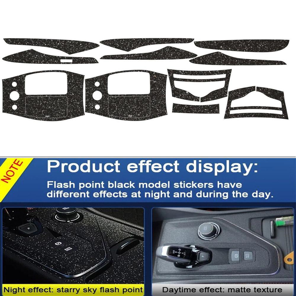 For Infiniti JX35 QX60 2012-2018 Interior Central Control Panel Door Handle Carbon Fiber Stickers Decals Car styling Accessorie