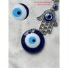 1pc Blue Eye Alloy Hamsa Hand Pendant Evil Eye Amulet, Home Decor, Room Decor, Wall Decor Gifts Birthday Graduation