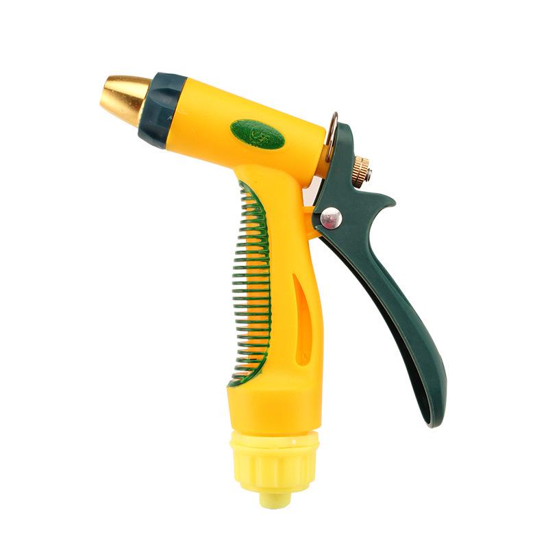 Adjustable High-Pressure Water Spray Gun for Car Wash & Garden, Yellow