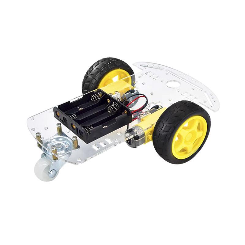 2WD Smart Car Chassis with Line Following and Battery Box (Acrylic Plate)